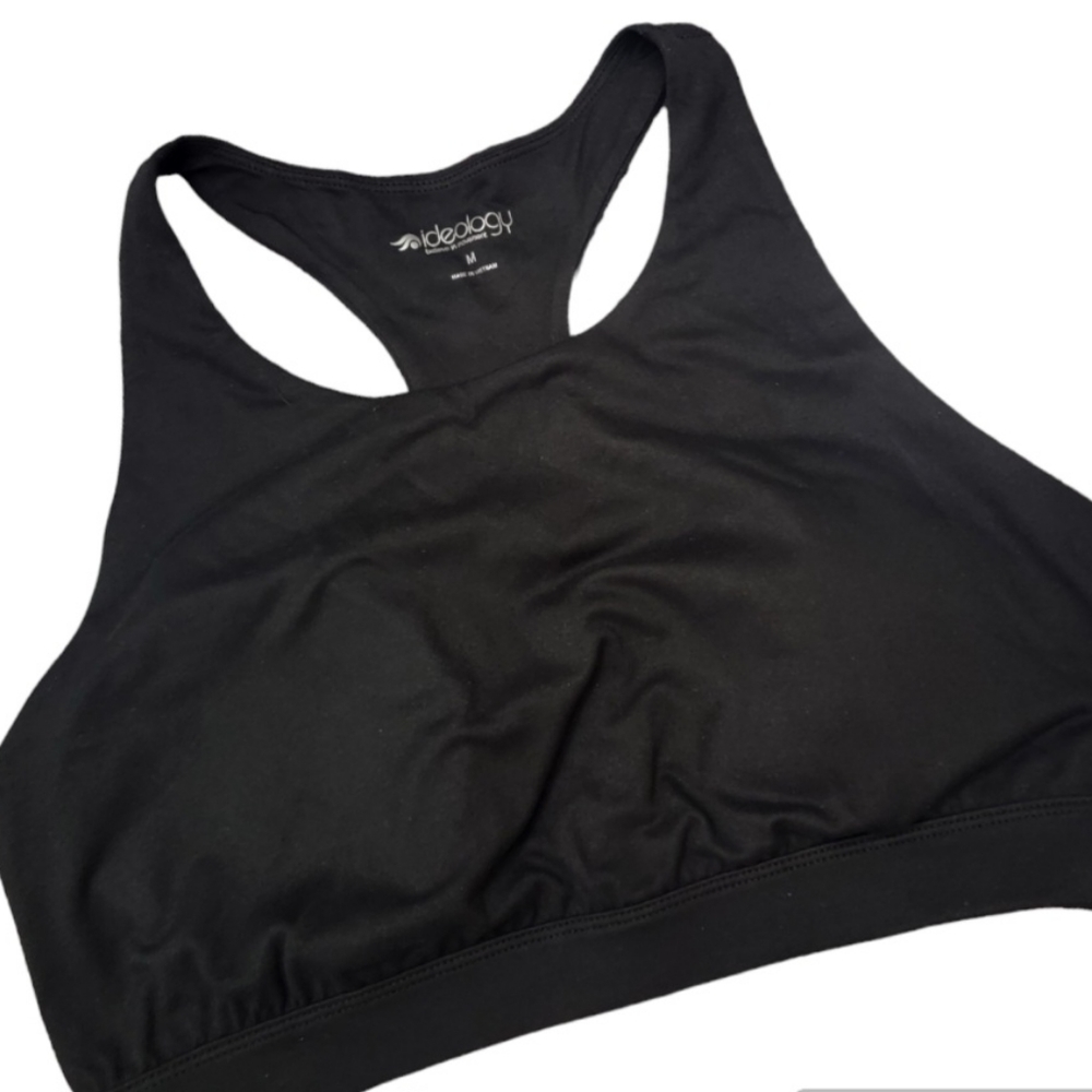 Ideology Black Sport Bra Racerback NWT Size Medium